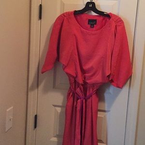 Mauve and pink short dress